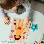 آناتومی بدن چوبی پسرانه اسباب بازی فکری