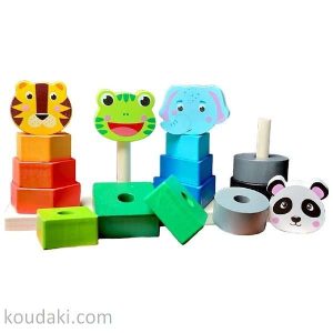 پایه اشکال مونته سوری چهار ستون طرح حیوانات