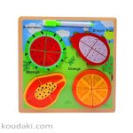 پازل چوبی برجسته وایت بردی میوه
