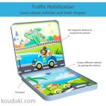 Magnetic puzzle metal box (vehicles)