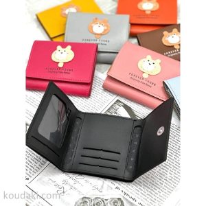 کیف پول دخترانه فانتزی طرح خرس